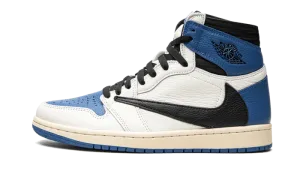 Air Jordan 1 Retro High OG SP Travis Scott Fragment Military Blue