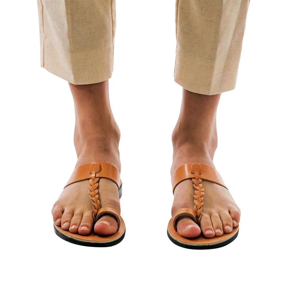 Ara -  Braided Leather Sandal | Tan