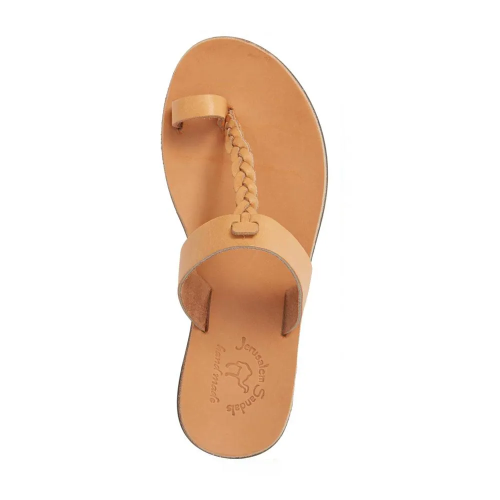 Ara -  Braided Leather Sandal | Tan