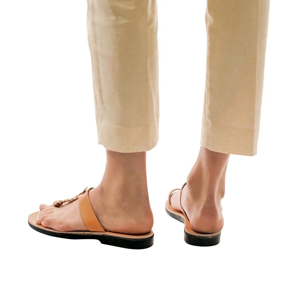 Ara -  Braided Leather Sandal | Tan