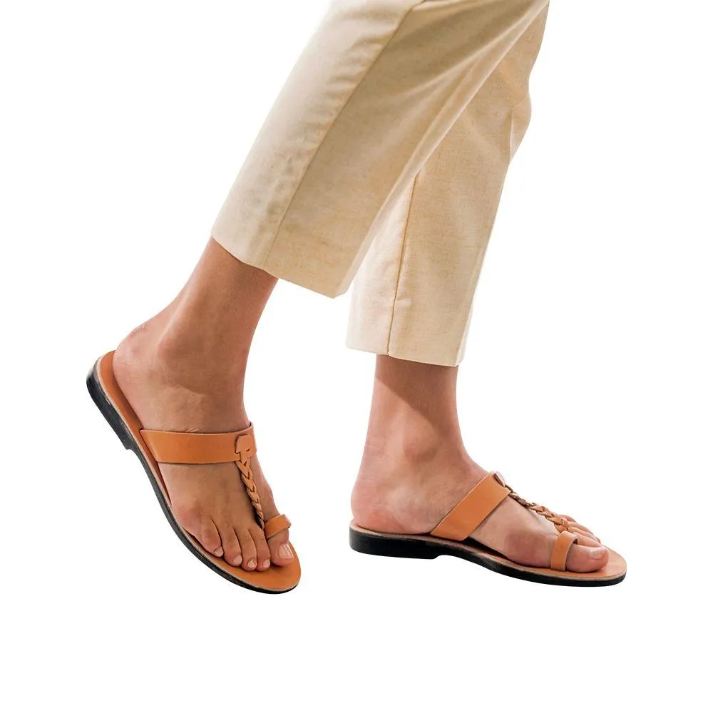 Ara -  Braided Leather Sandal | Tan