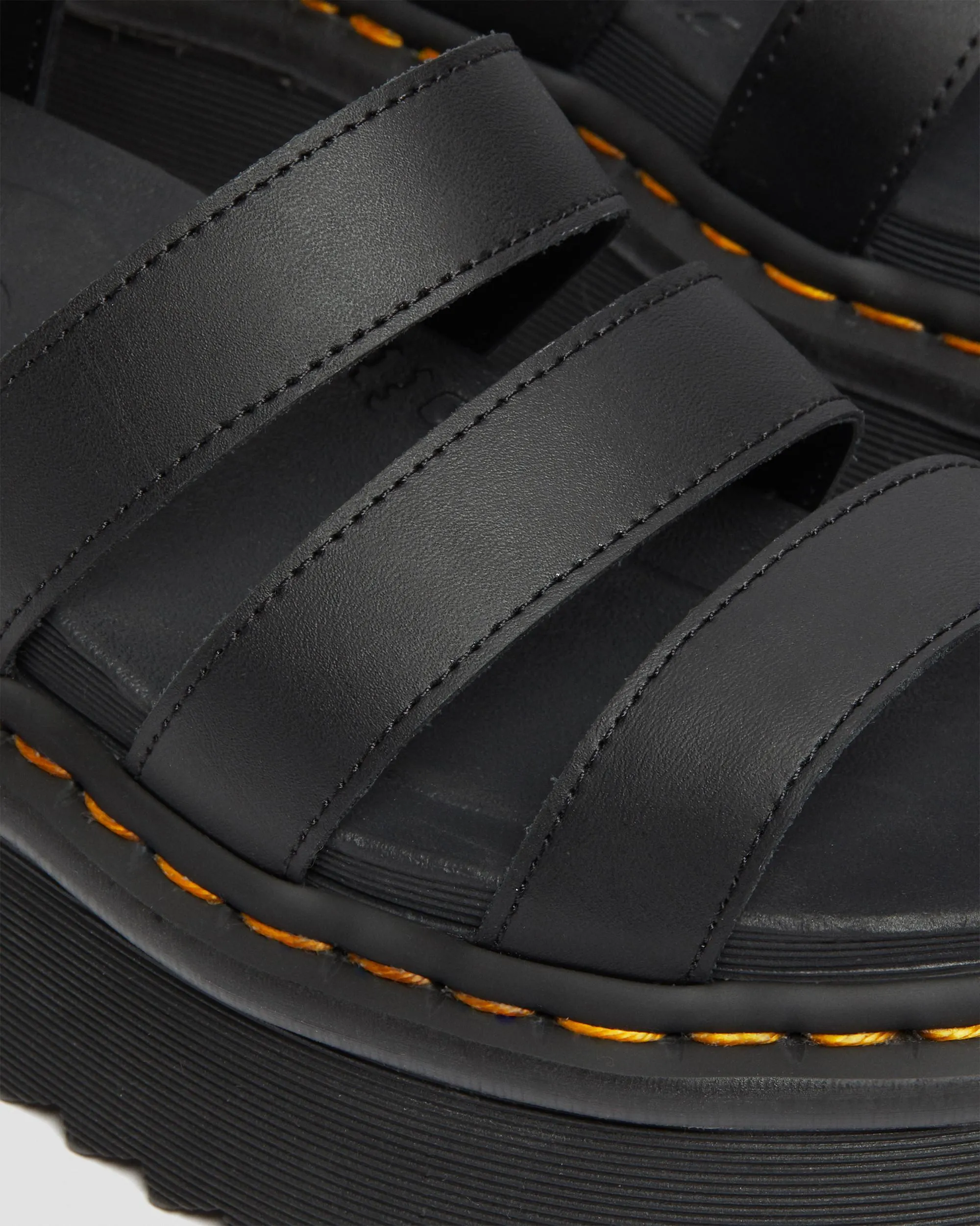 Blaire Hydro Leather Platform Sandals with Strap Dr. Martens