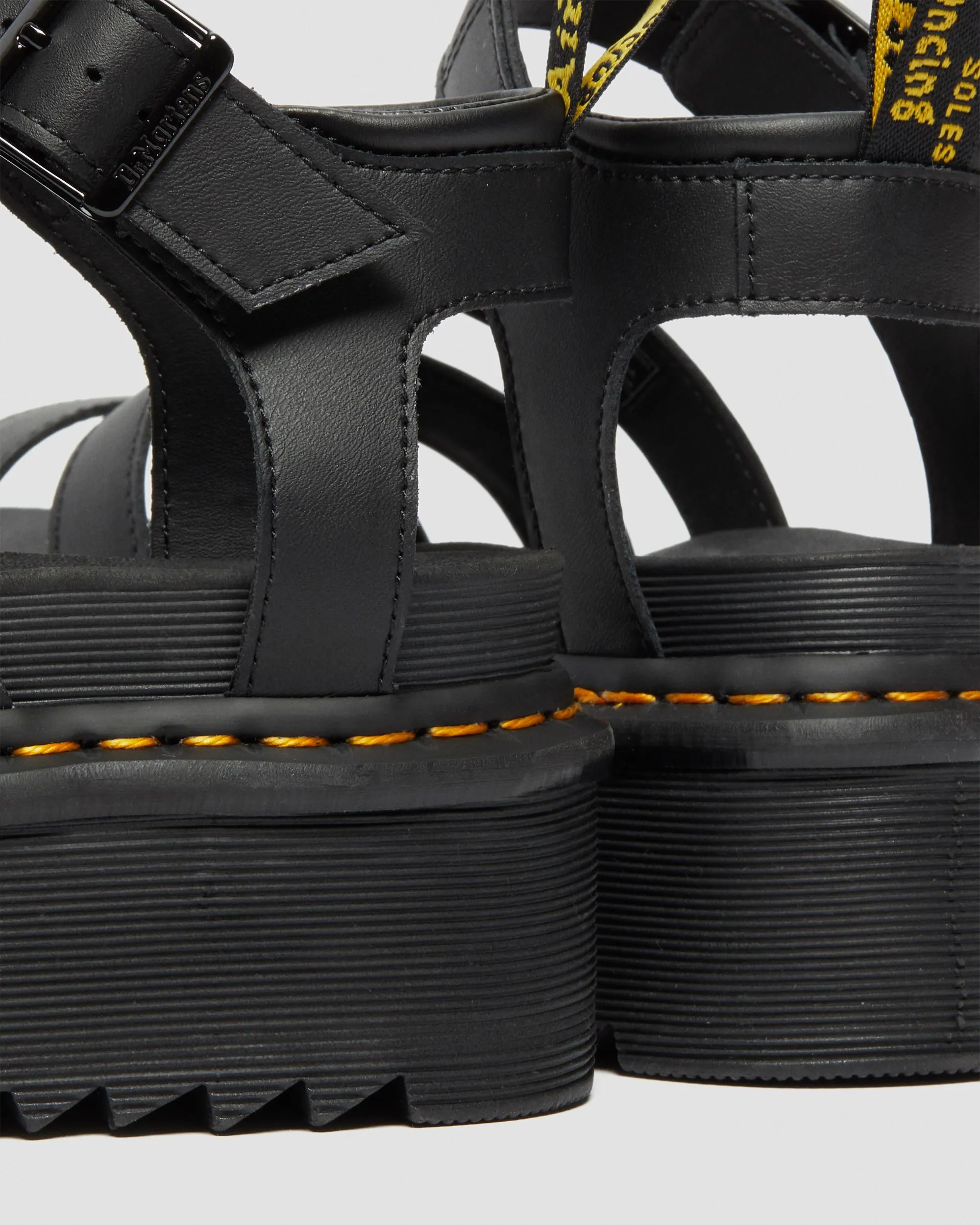 Blaire Hydro Leather Platform Sandals with Strap Dr. Martens