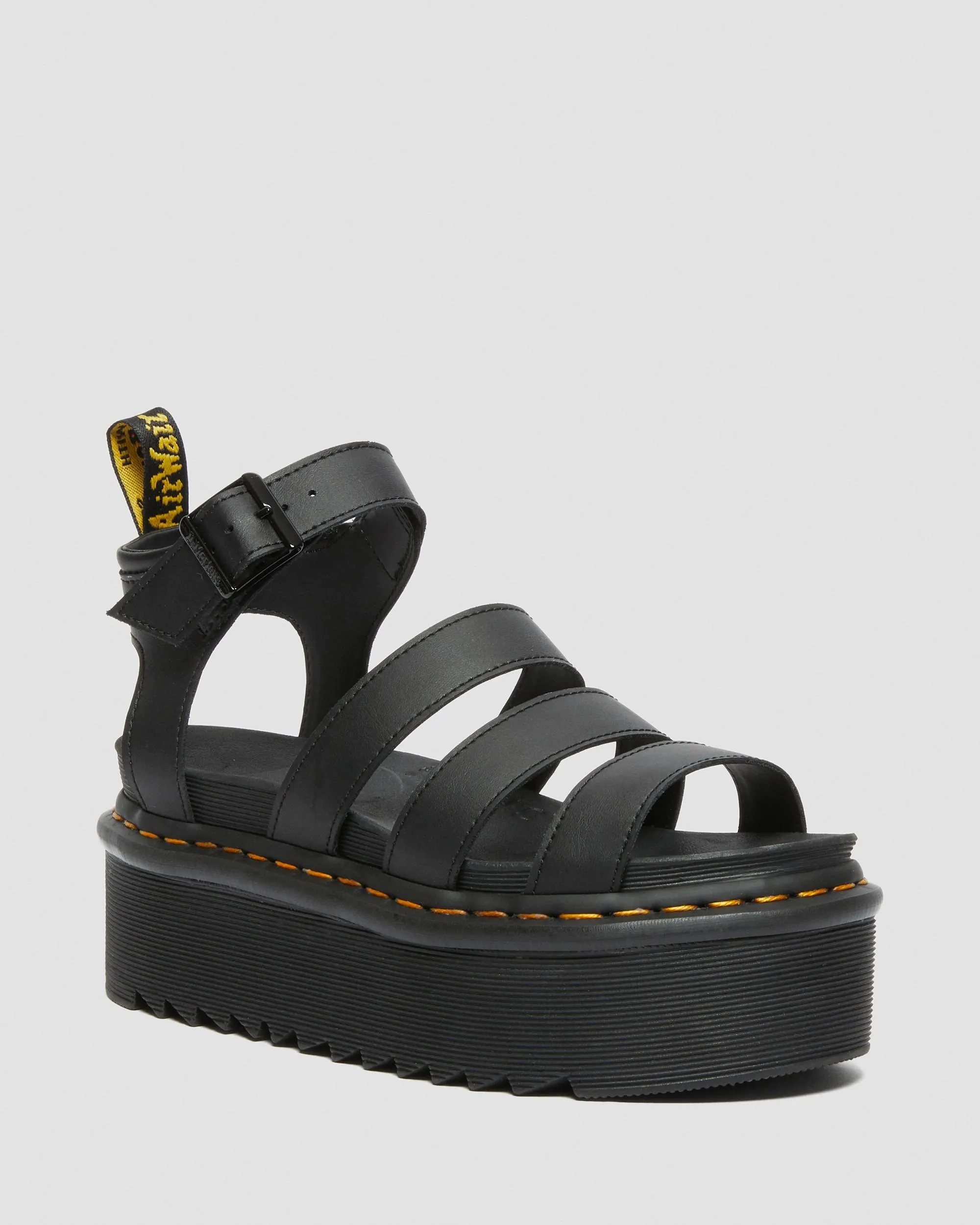 Blaire Hydro Leather Platform Sandals with Strap Dr. Martens