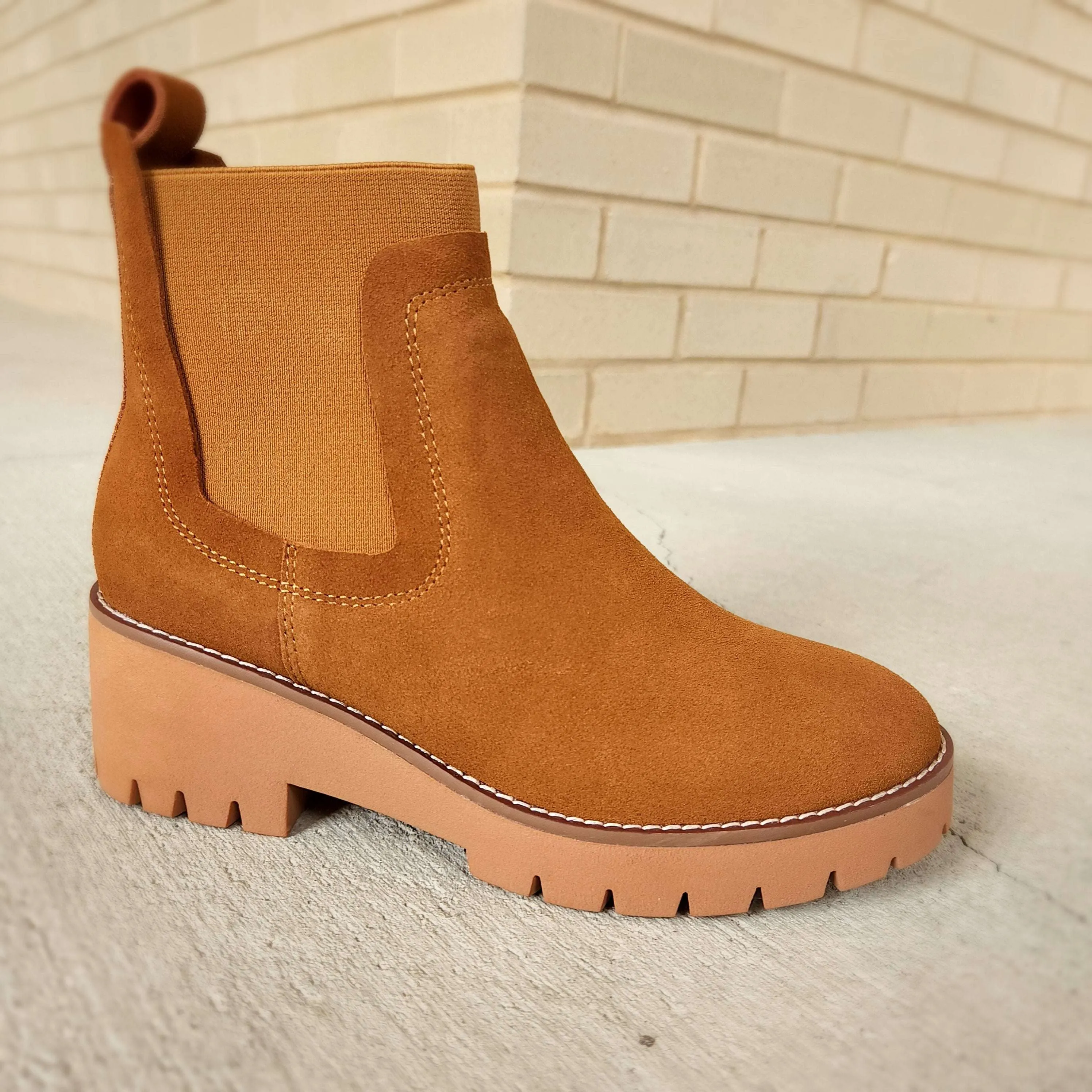 Blondo - Dyme - Olive Suede & Cognac Suede