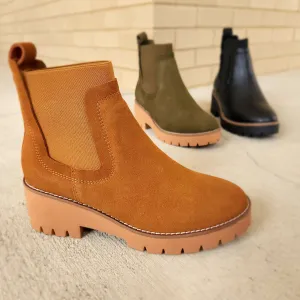Blondo - Dyme - Olive Suede & Cognac Suede