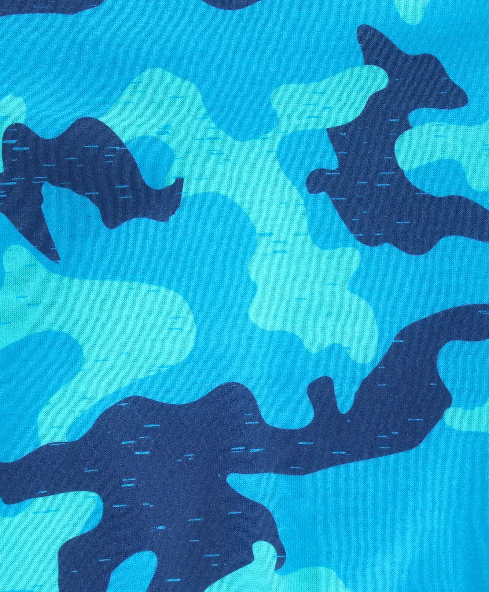 Camouflage Printed Sweatshirt Jogger Set - Blue