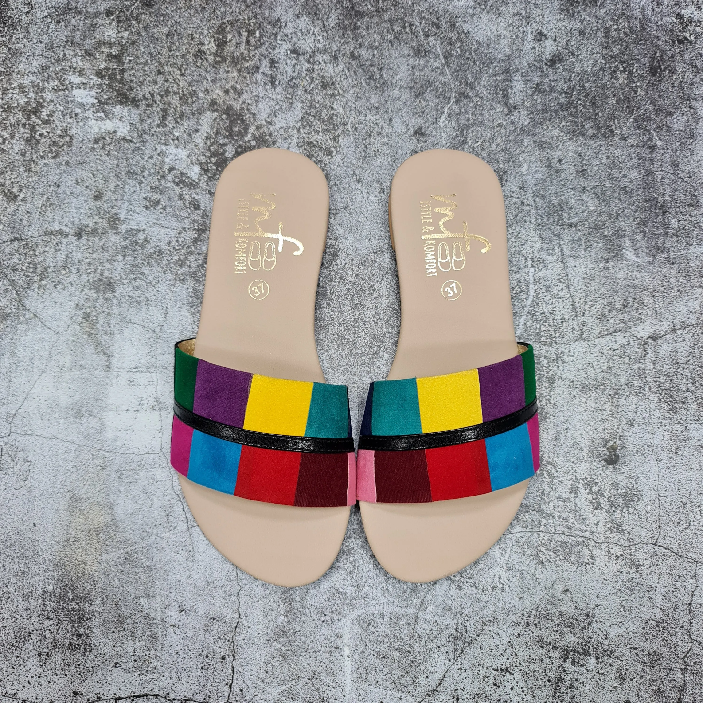Checks Pattern Colorful Flats