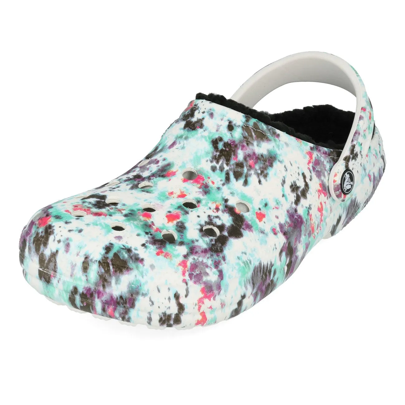Crocs Classic Lined Tie Dye Clog Pure Water Multi