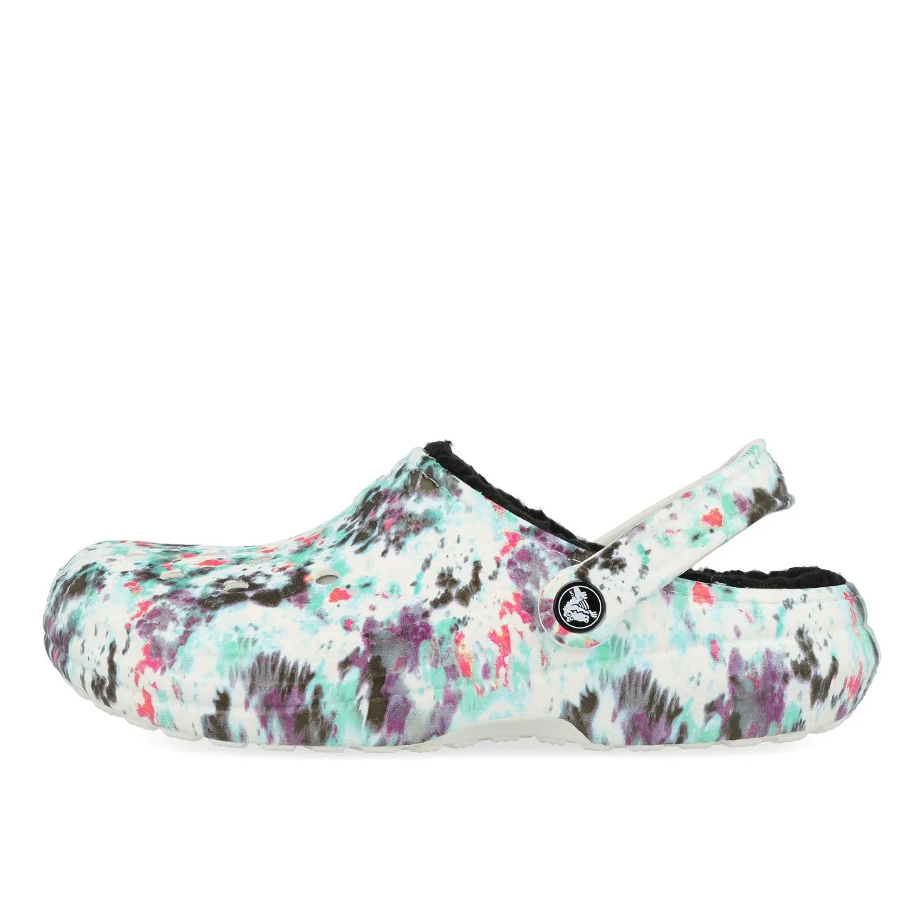 Crocs Classic Lined Tie Dye Clog Pure Water Multi