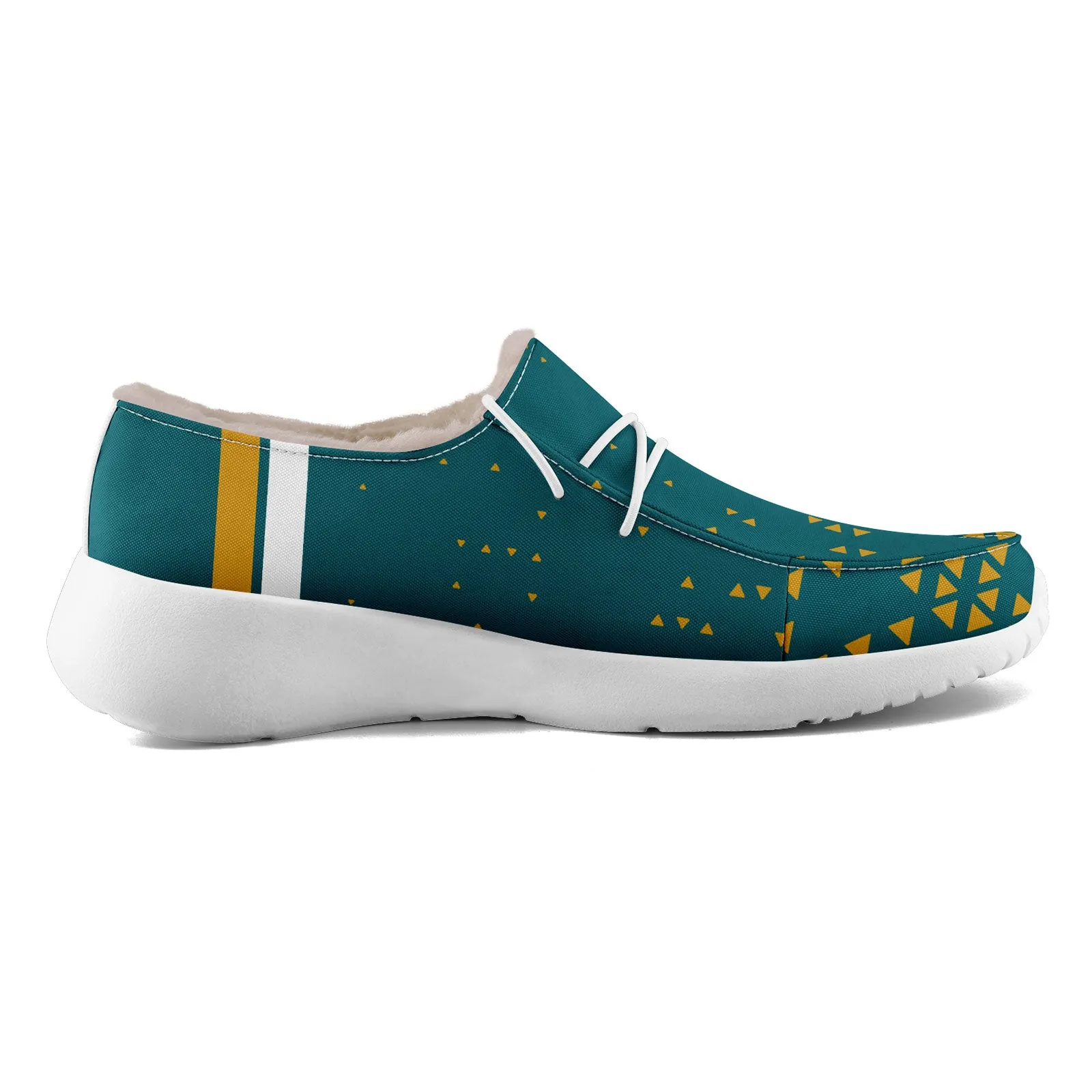 Custom Green Yellow Jacksonville Shoes Personalized Sneaker FN042-D020279-16