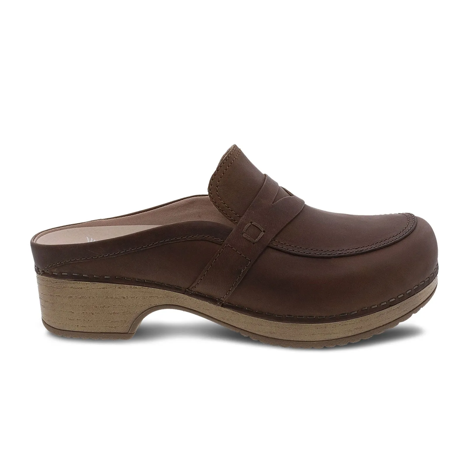 Dansko Bel Clog (Women) - Brown Oiled Pull Up