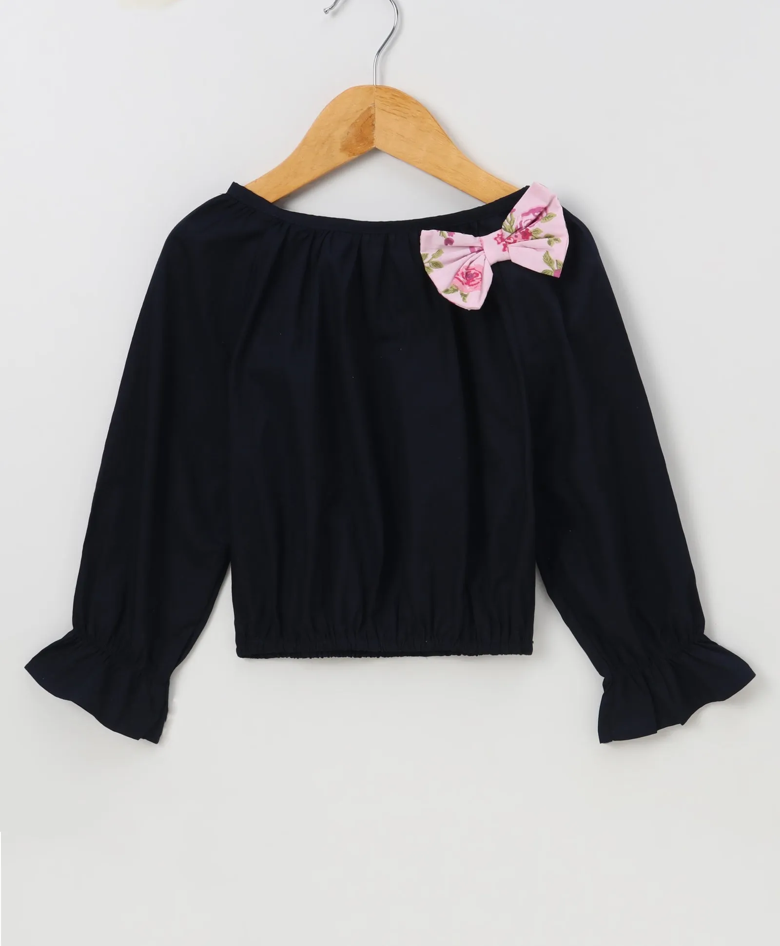Floral Bell Sleeves with Belt Palazzo Set