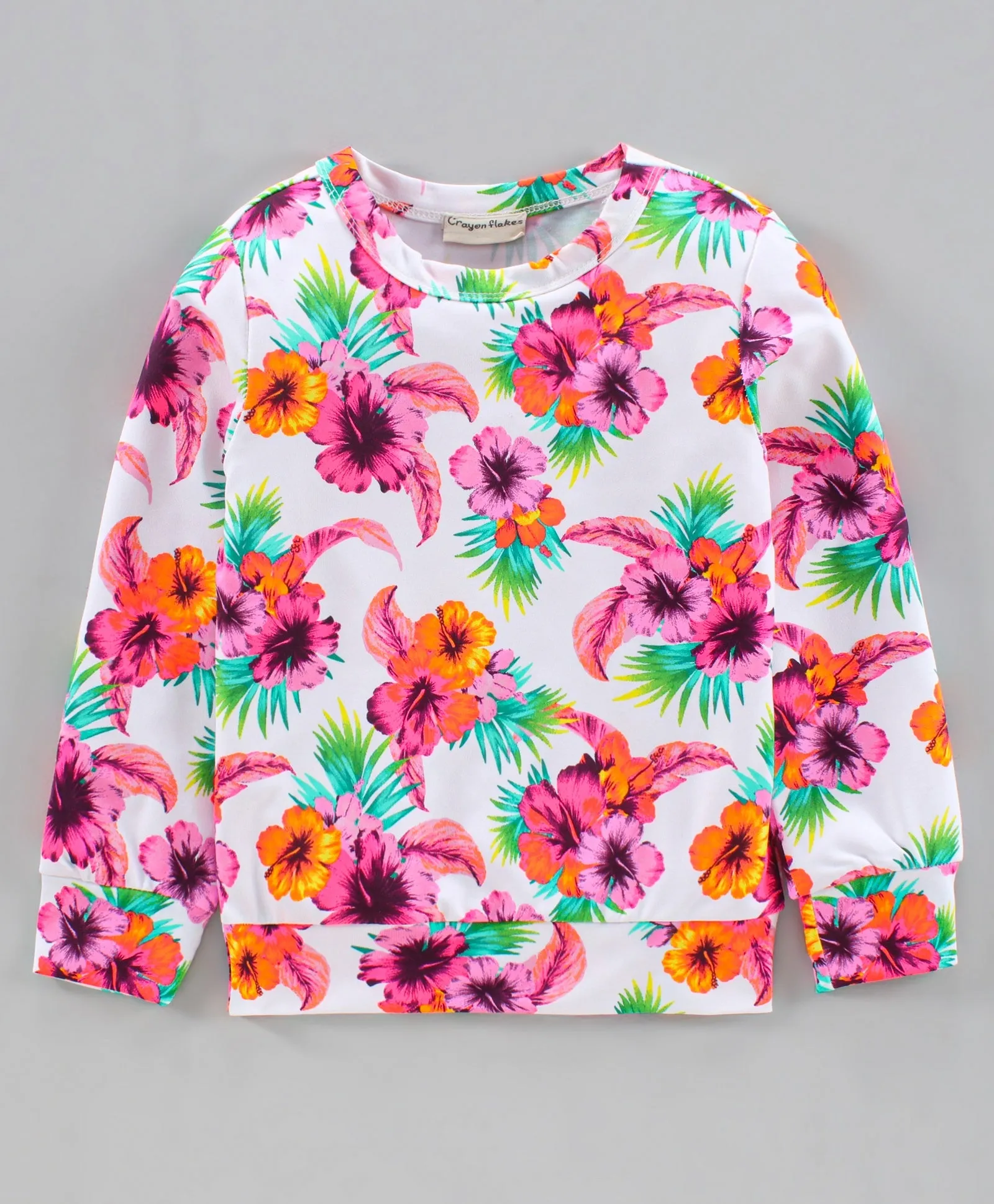 Floral Printed Top with Leggings Set
