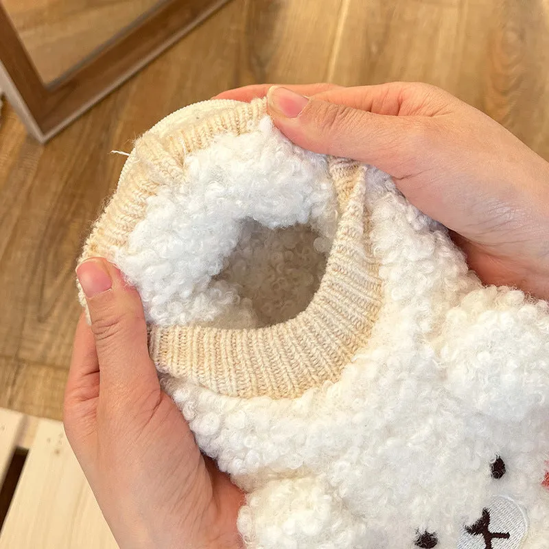 Fluffy Teddy Bear Slippers for Women