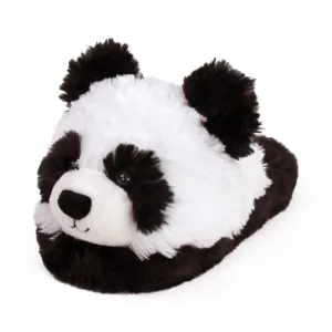 Fuzzy Panda Slippers