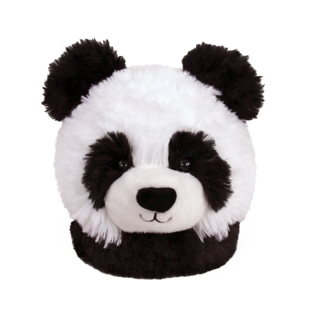 Fuzzy Panda Slippers
