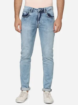 Ice Blue Washed Slim Fit Jeans | JadeBlue