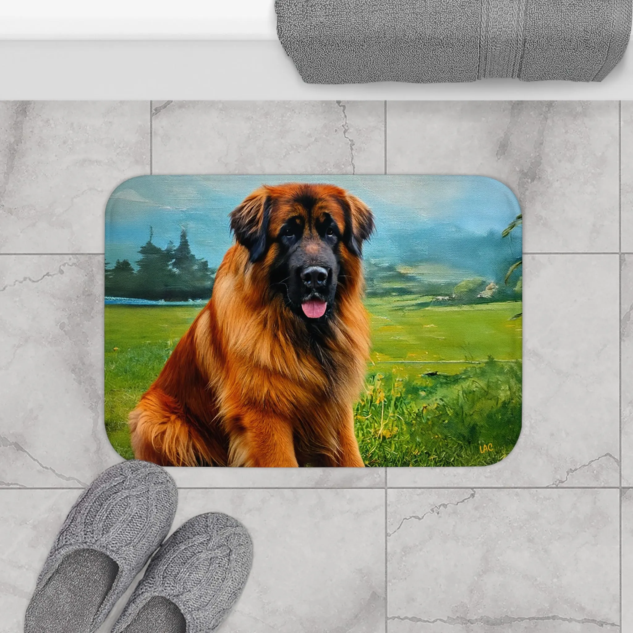 Leonberger Bathroom  Rug Mat