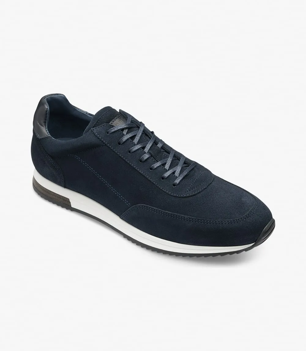 LOAKE  Bannister - Leather Sneakers - Navy Suede