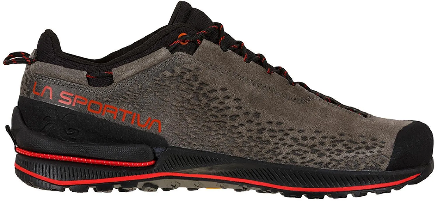 Men's leather hiking boots La Sportiva TX2 EVO, black/brown