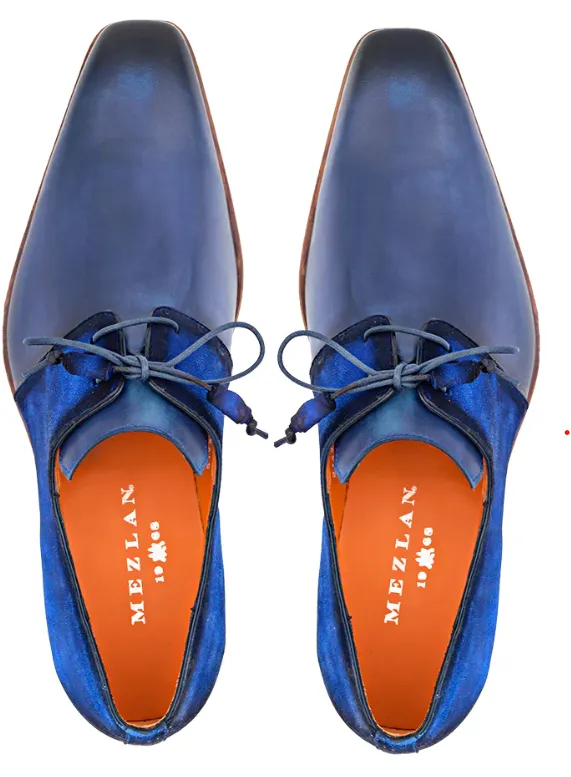 Mezlan Luce Lace-Up Derby Blue (20934)