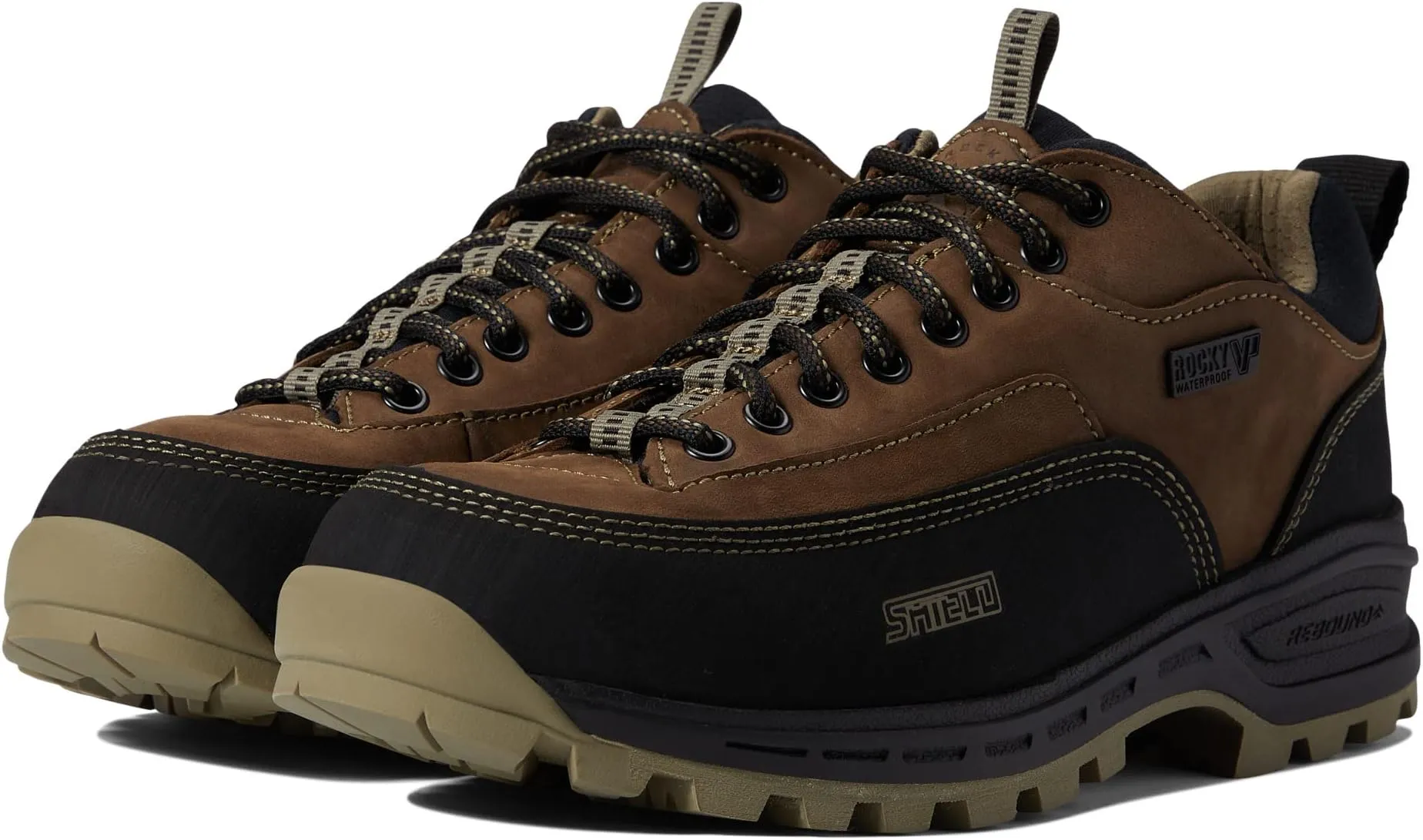 Mountain Stalker Pro 3" WP Hiker Rocky Hiking Shoes, Black/Brown