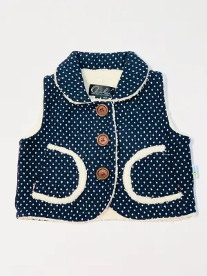 Navy spot vest - Size 0