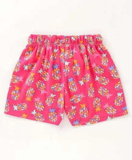 Pineapple Front Frill Top and Short Set