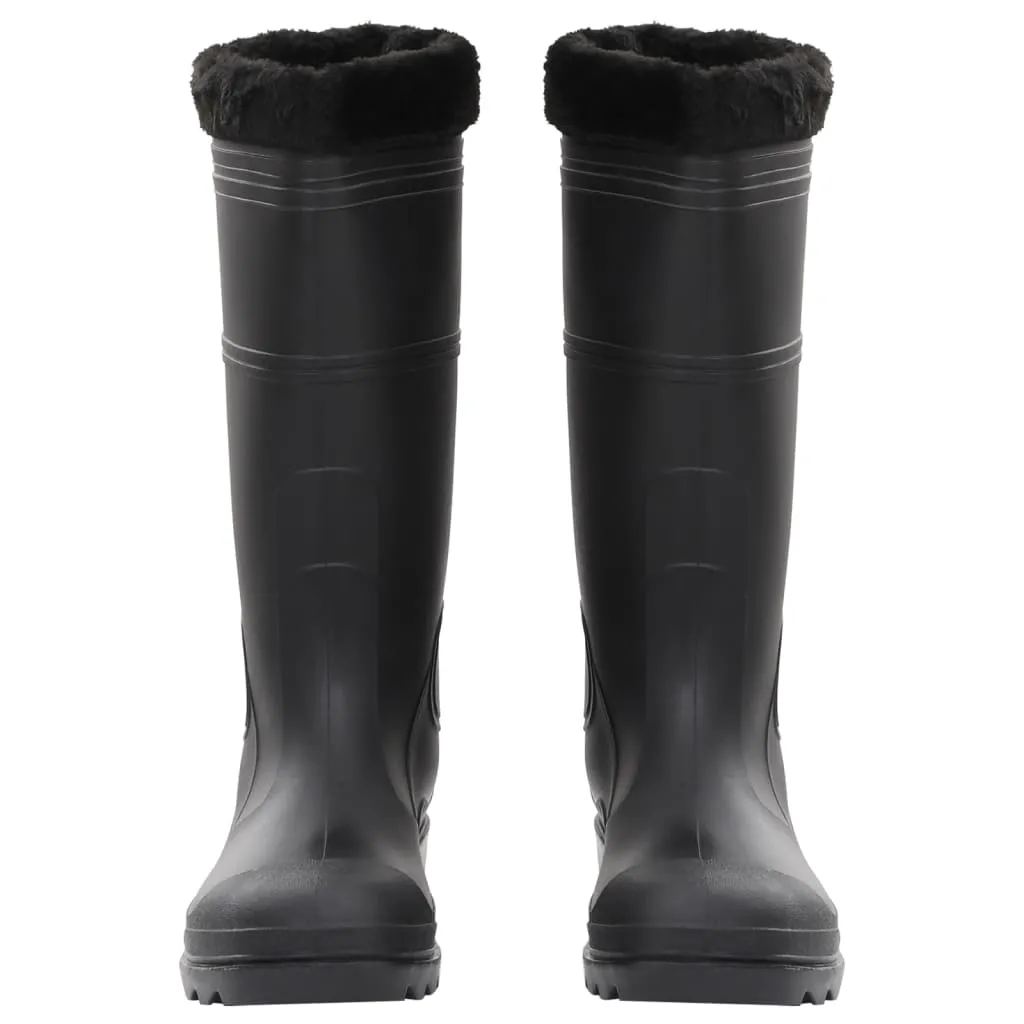 Rian Boots with Removable Socks Black Size 46 PVC
