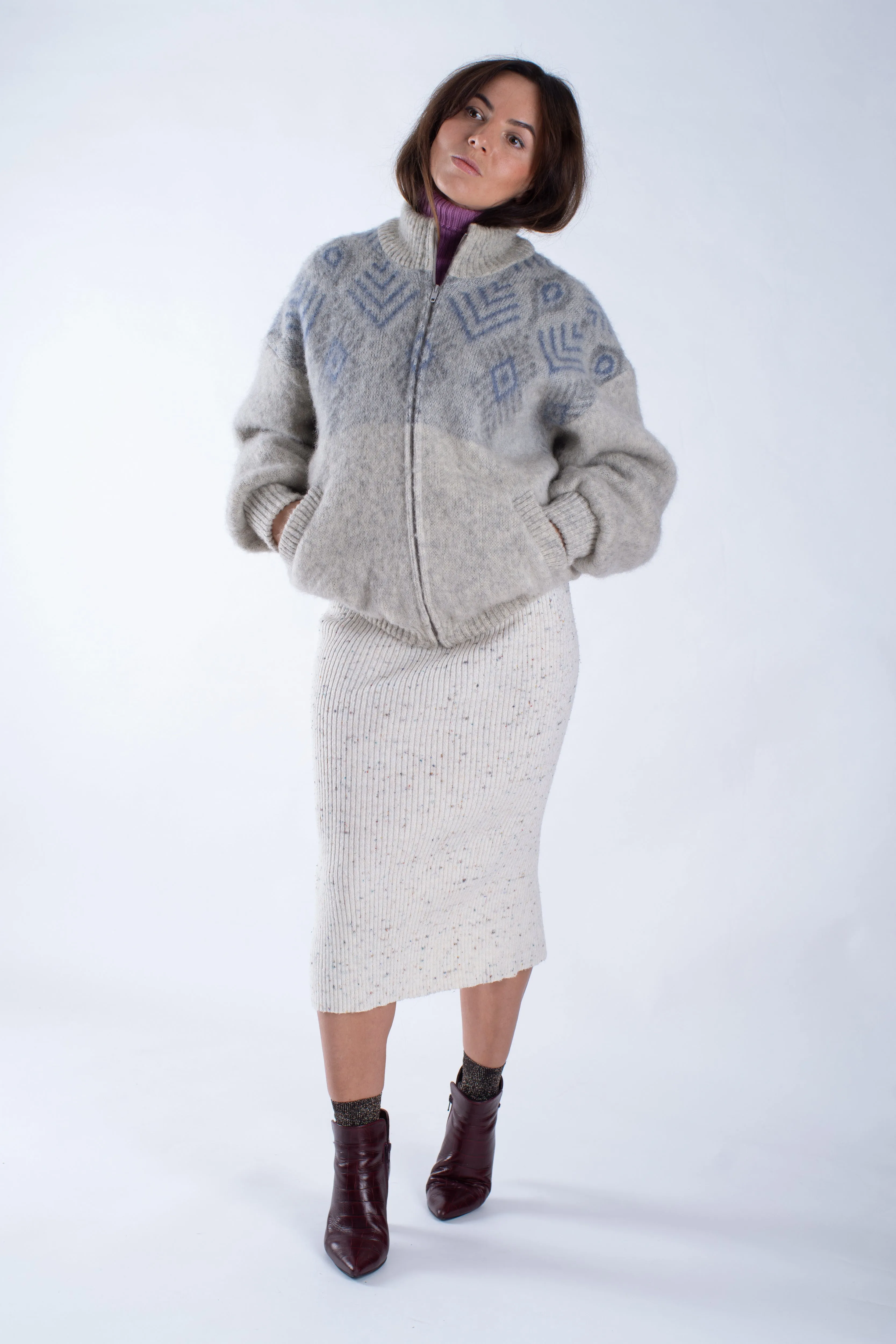 Samband Of Iceland Lightweight Wool Lined Cardigan, Women's M