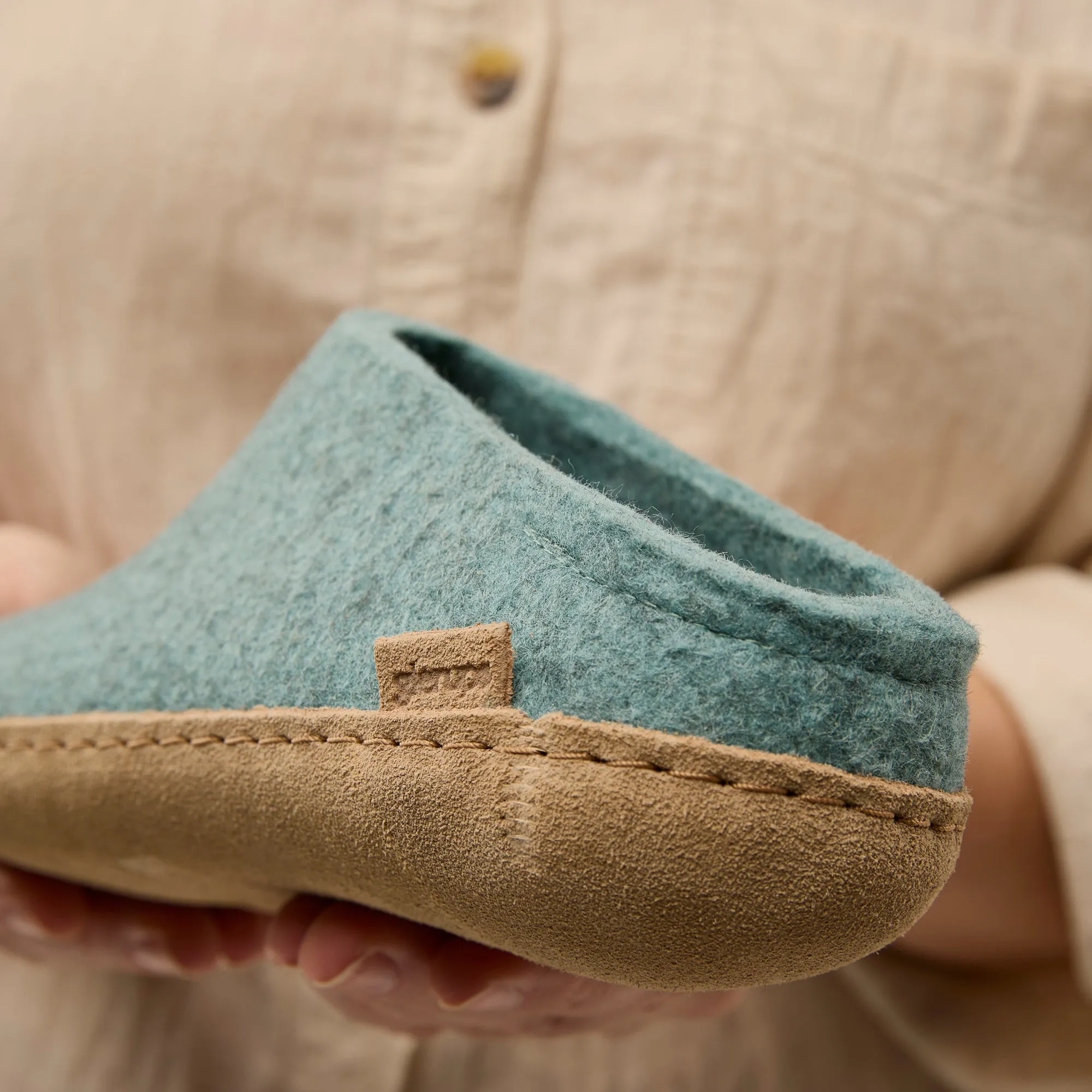 Slip-on with leather sole - North Sea