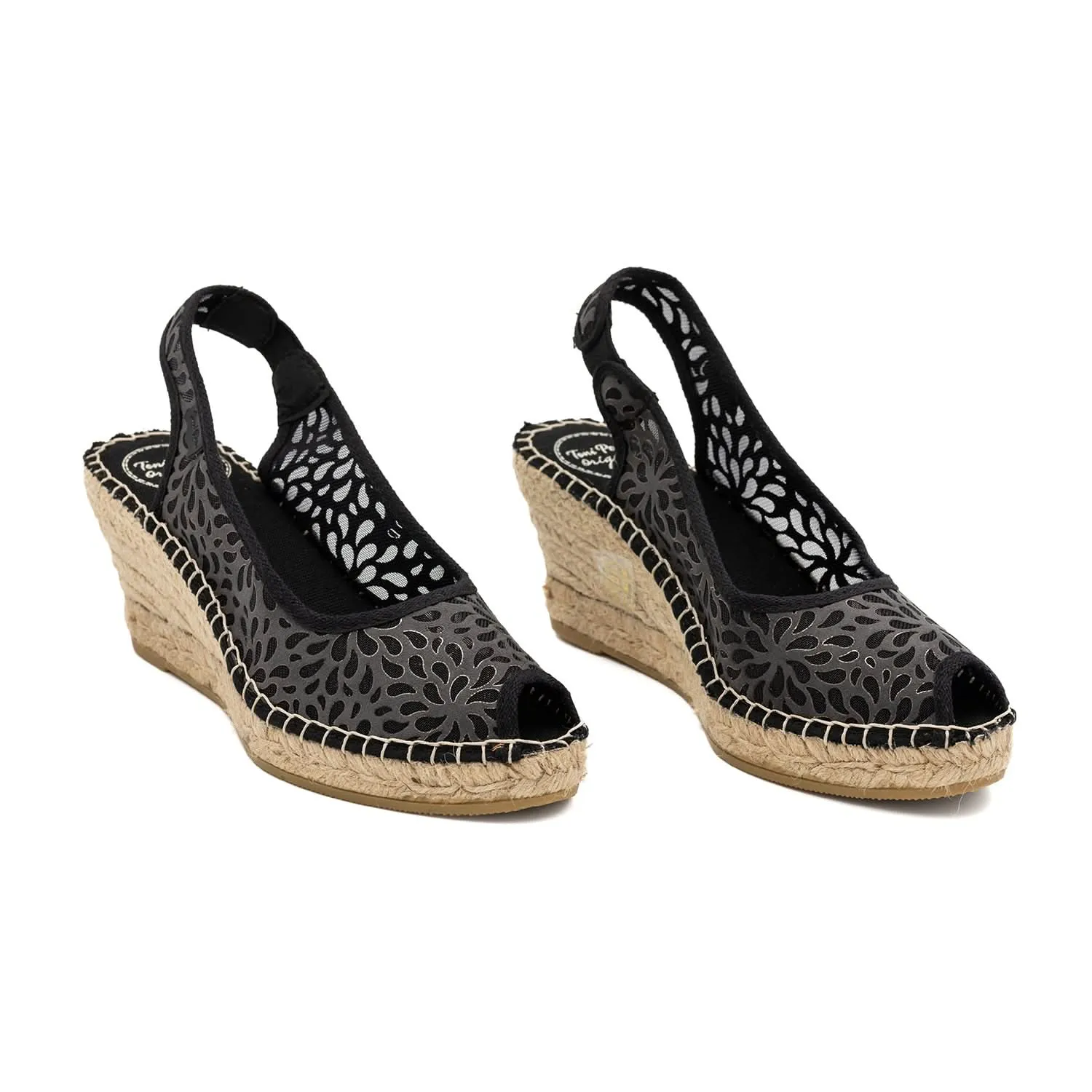 Vegan Floral Cotton Blend Espadrilles For Women - Bea-IK