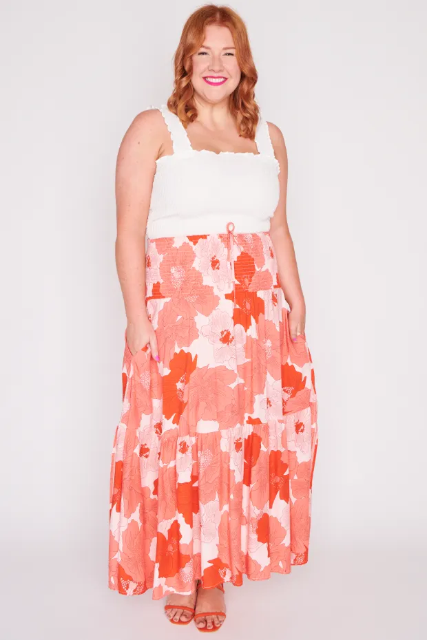 Willy Popping Orange Skirt