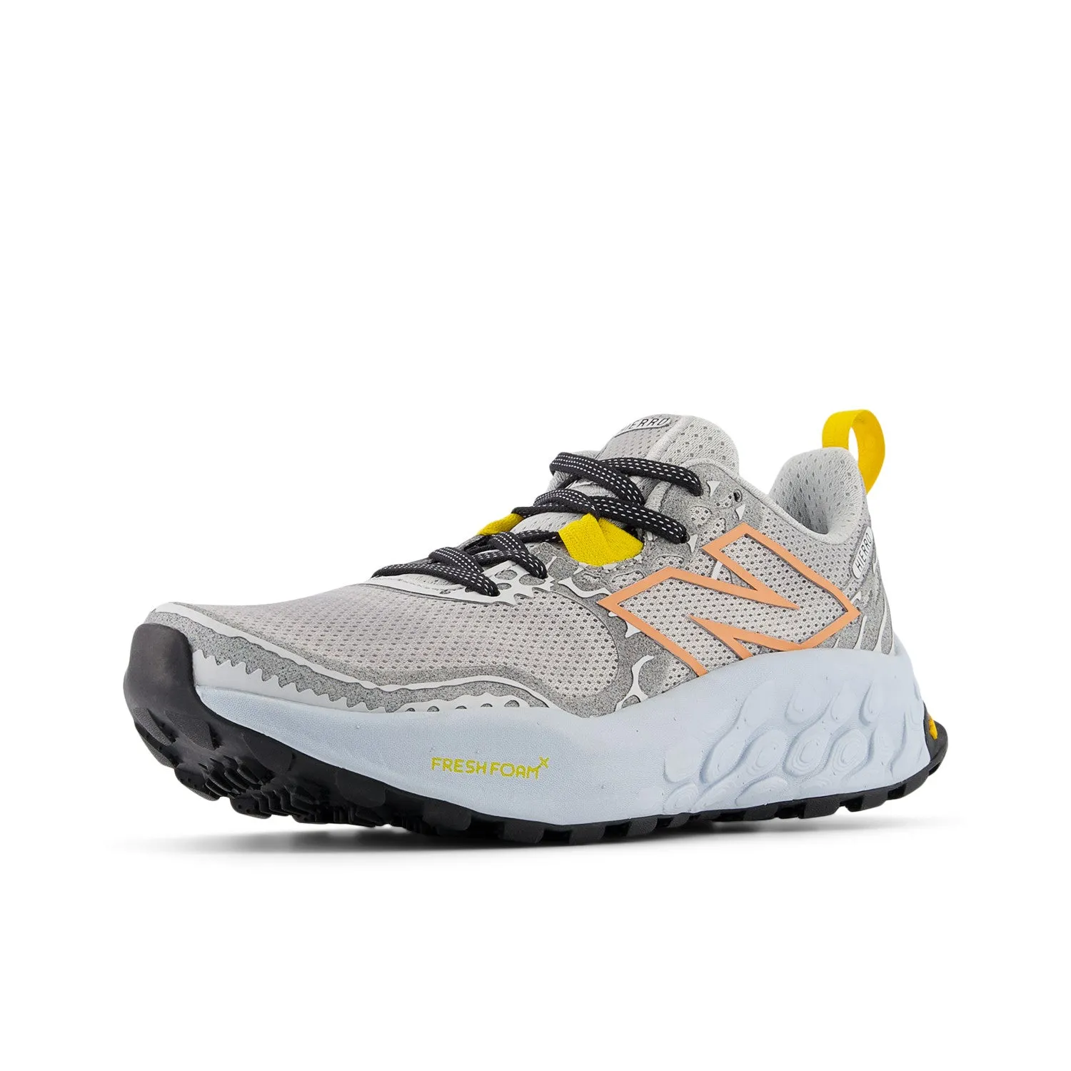 Women's New Balance Fresh Foam X Hierro v8 Color: Grey Matter with Quarry Blue